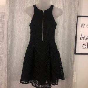 Black Mini Skater Dress